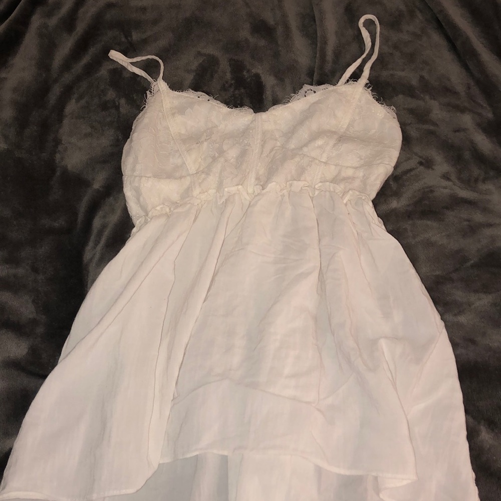 White lace flowy top.